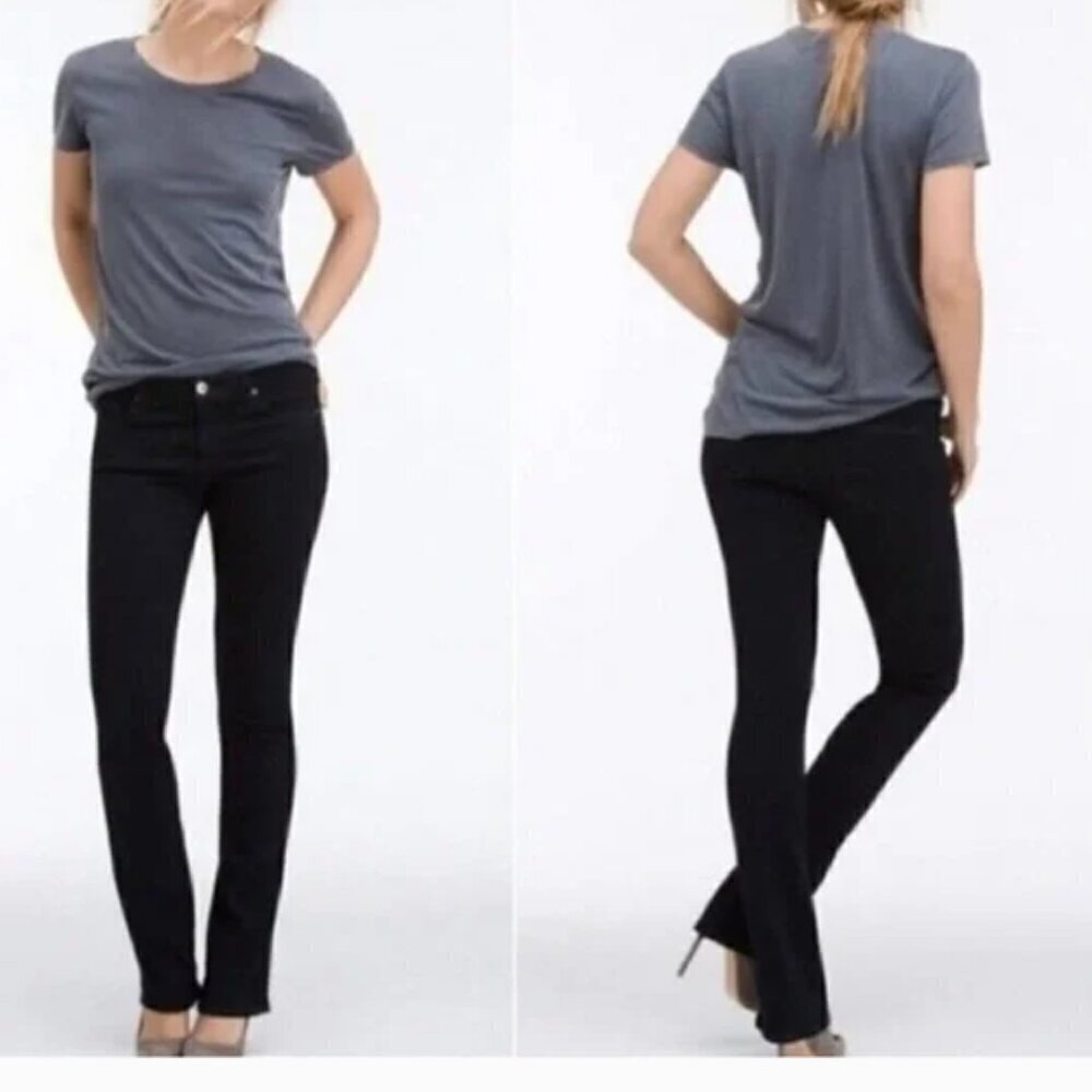 AG Adriano Goldschmied The Ballad Slim Boot Cut Black Corduroy Pants 28R - Picture 1 of 9